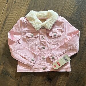 Levi's Kids Light Pink Denim Jacket